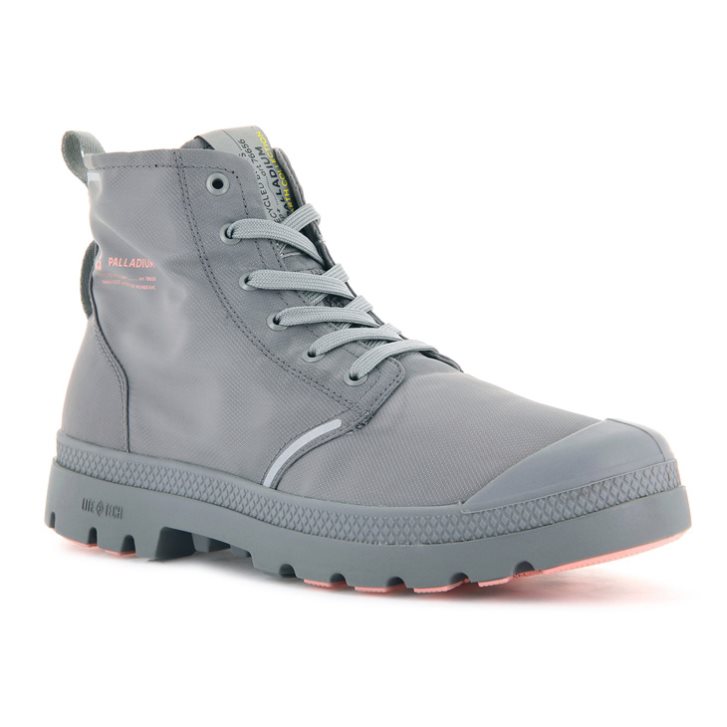 Palladium Pampa Lite+ Recycle WP+ Men's Boots Grey | UK G647-DLW